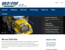 Tablet Screenshot of goldstartrans.com